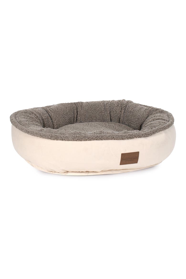 Microfiber Comfy Cup Pet Bed, Alternate, color, BONE