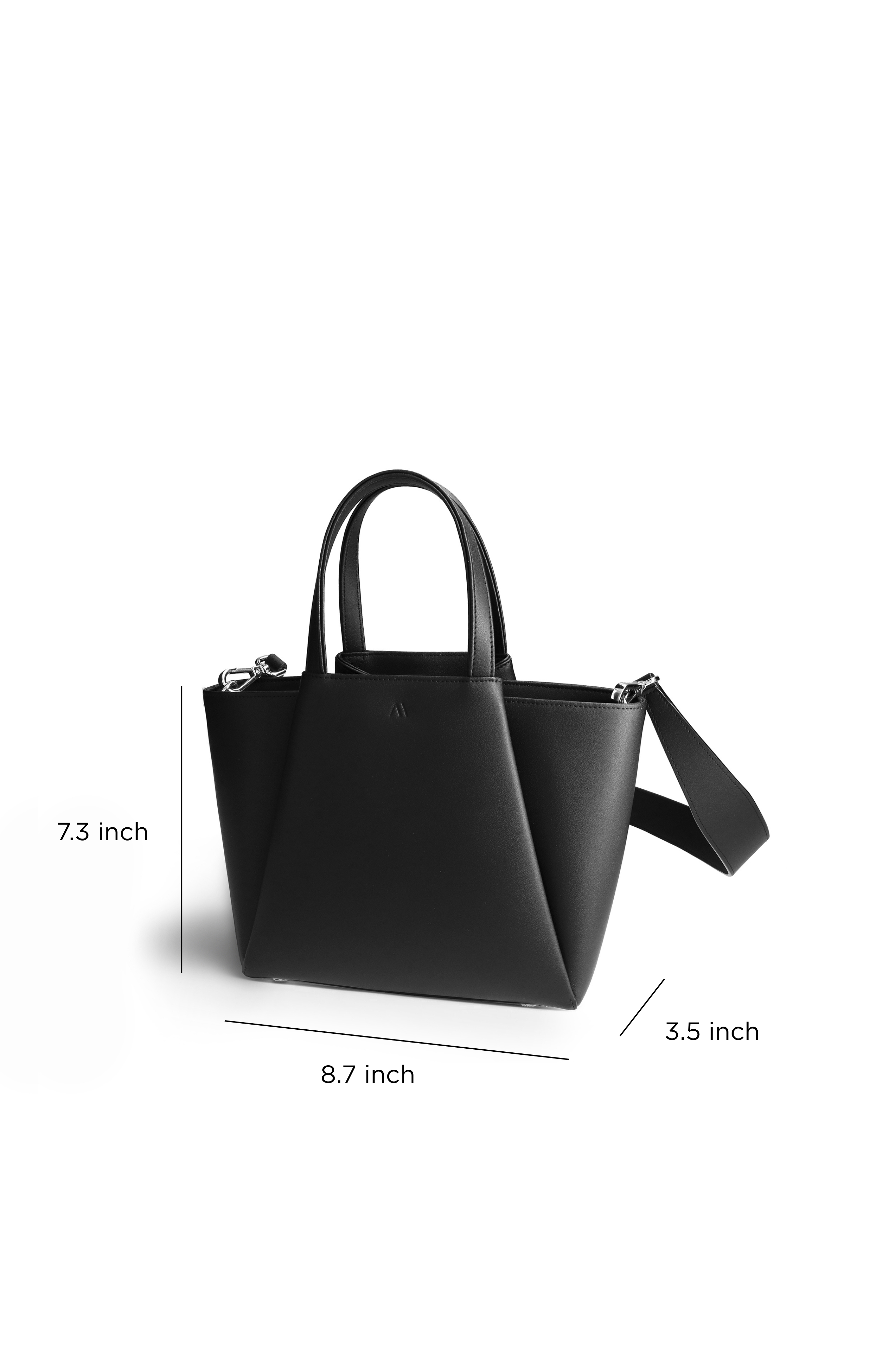 KAAI Mini Pyramid Cross Shoulder Bag, Alternate, color, Black