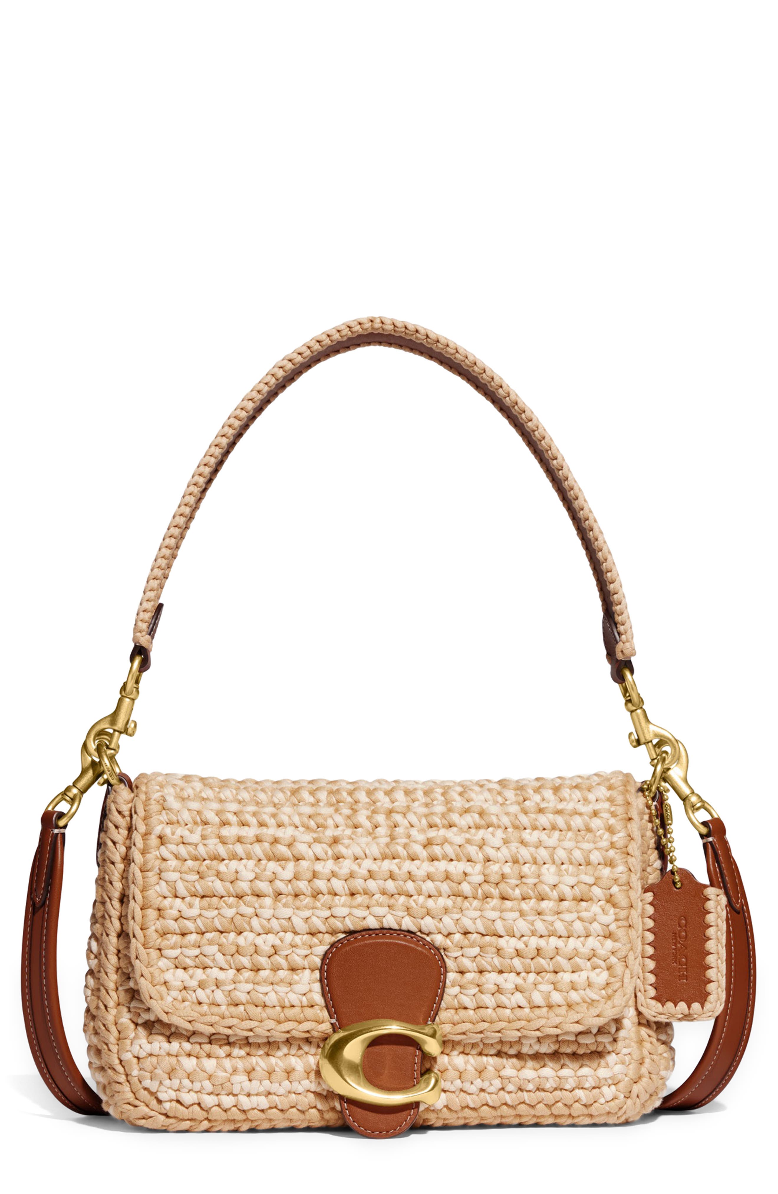 COACH Tabby Soft Crochet Shoulder Bag, Main, color, 