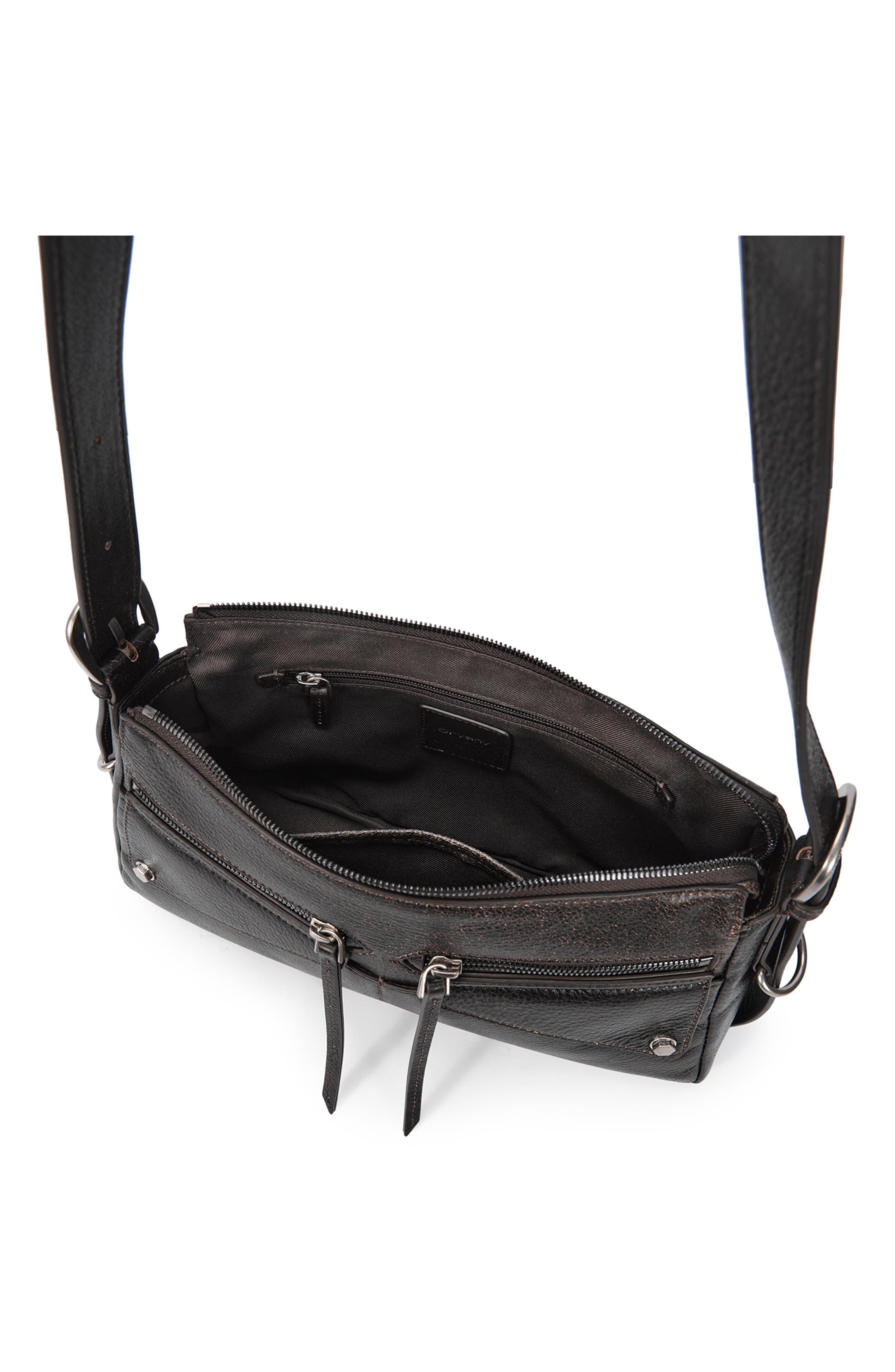 Moto Leather Shoulder Bag, Alternate, color, VINTAGE BROWN