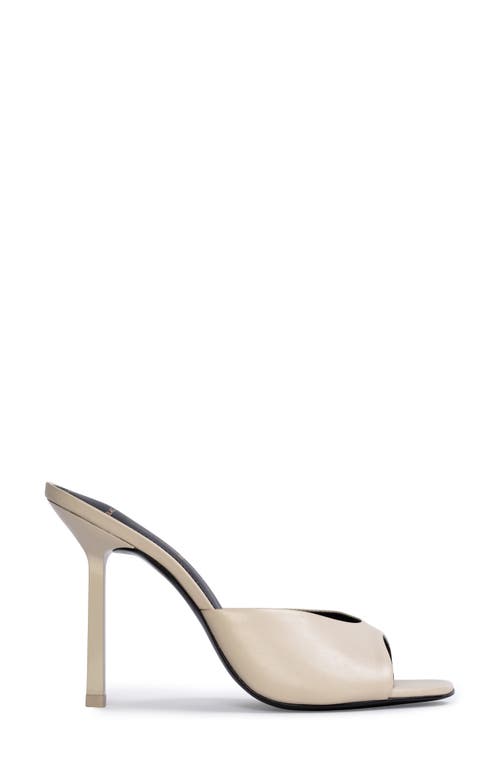 Black Suede Studio Nori Snake-embossed Stiletto Mules In Swan Nappa Leather