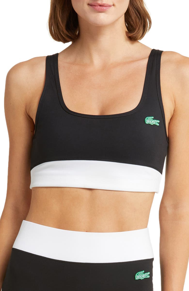 Lacoste x BANDIER Colorblock Sports Bra, Main, color, 