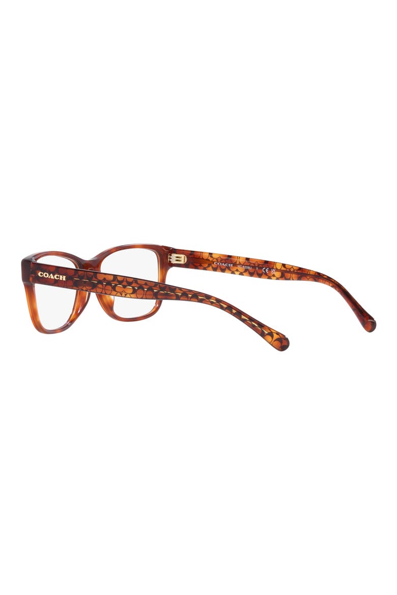 54mm Rectangular Optical Glasses, Alternate, color, BROWN TORT