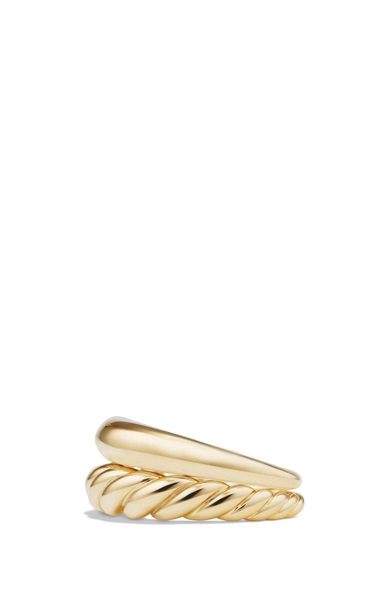 David Yurman Pure Form Stack Rings in 18K Gold, Alternate, color, 