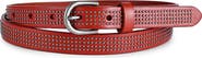 OLD TREND Stud Genuine Leather Slim Studded Everyday Belt