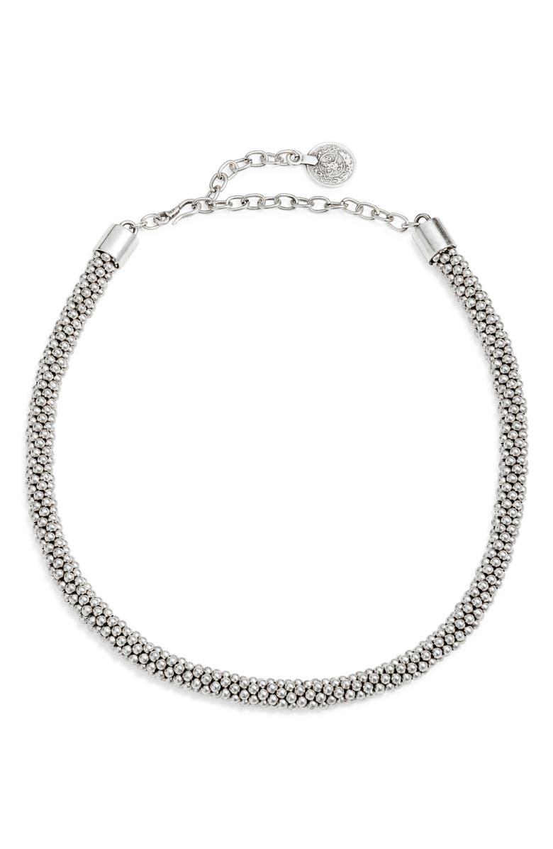 Child of Wild Yara Beaded Necklace, Main, color, Silver