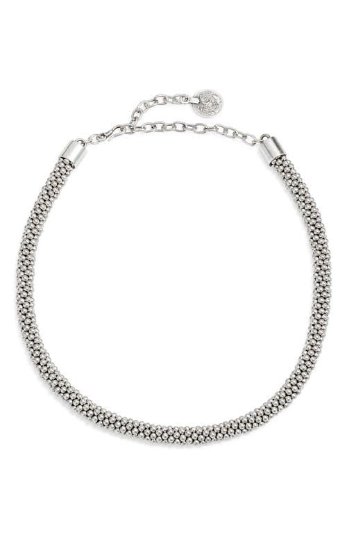 Child Of Wild Yara Beaded Necklace In Silver