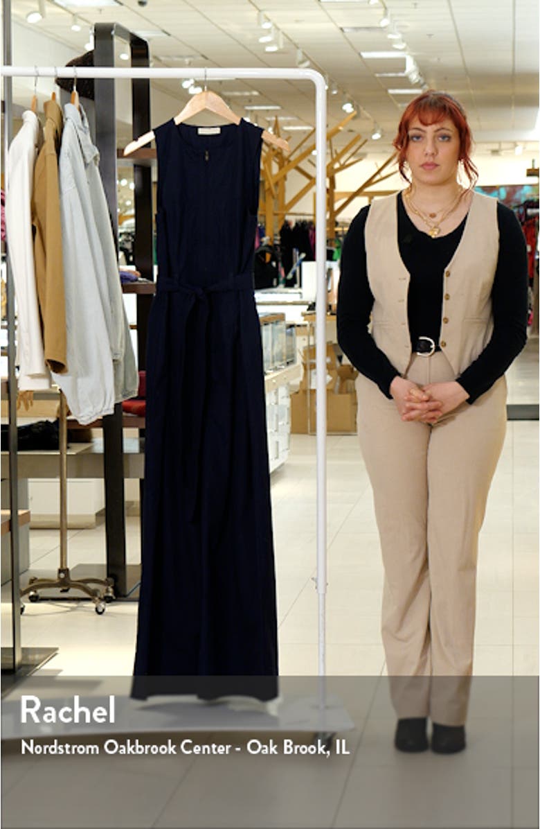 Marin Wide Leg Cotton Jumpsuit, sales video thumbnail