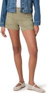 PAIGE Fallon Button Patch Pocket Denim Shorts