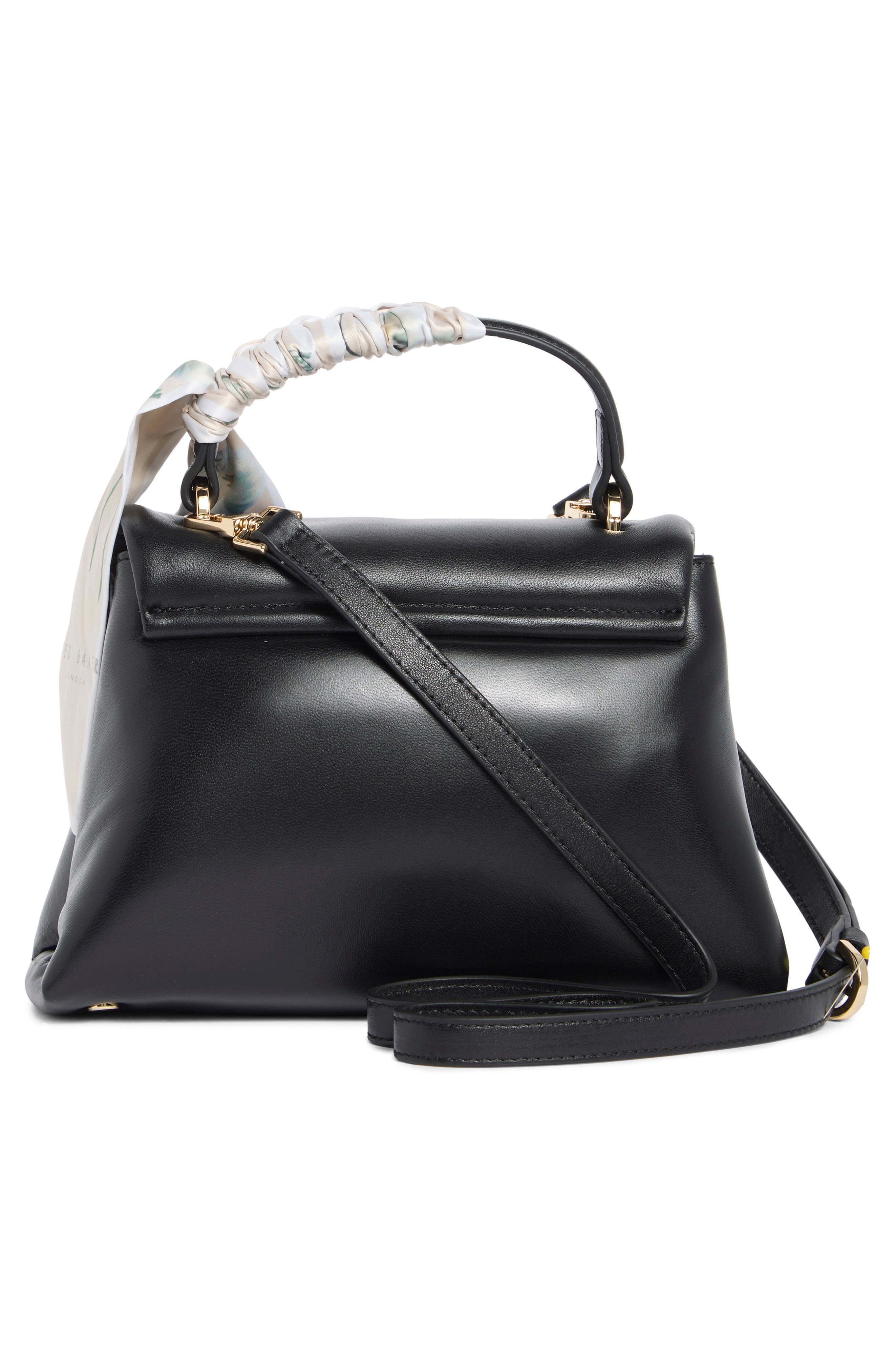 Poppy 2.0 Leather Handheld Bag, Alternate, color, BLACK