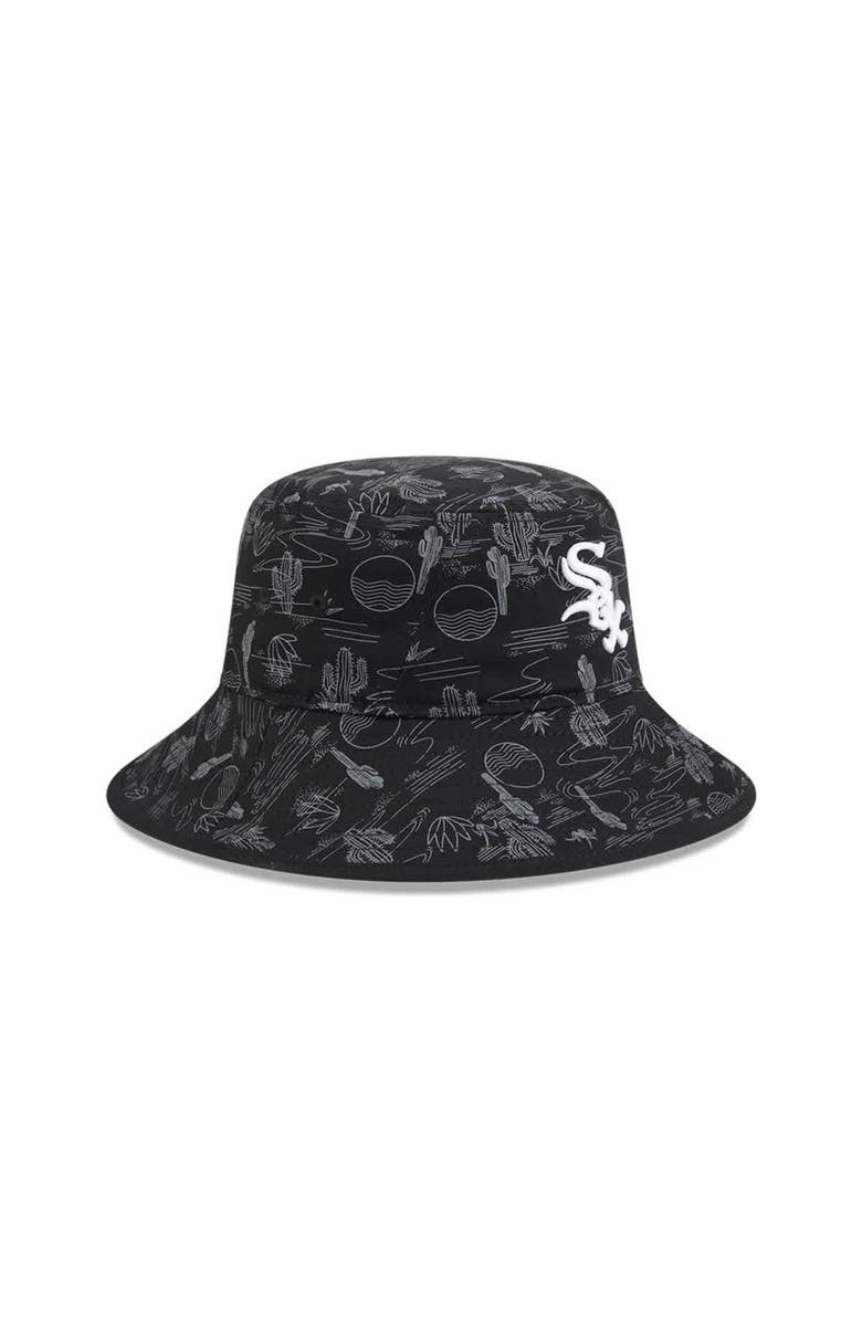 New Era Youth New Era  Black Chicago White Sox 2025 Spring Training All Over Print Bucket Hat, Alternate, color, Black