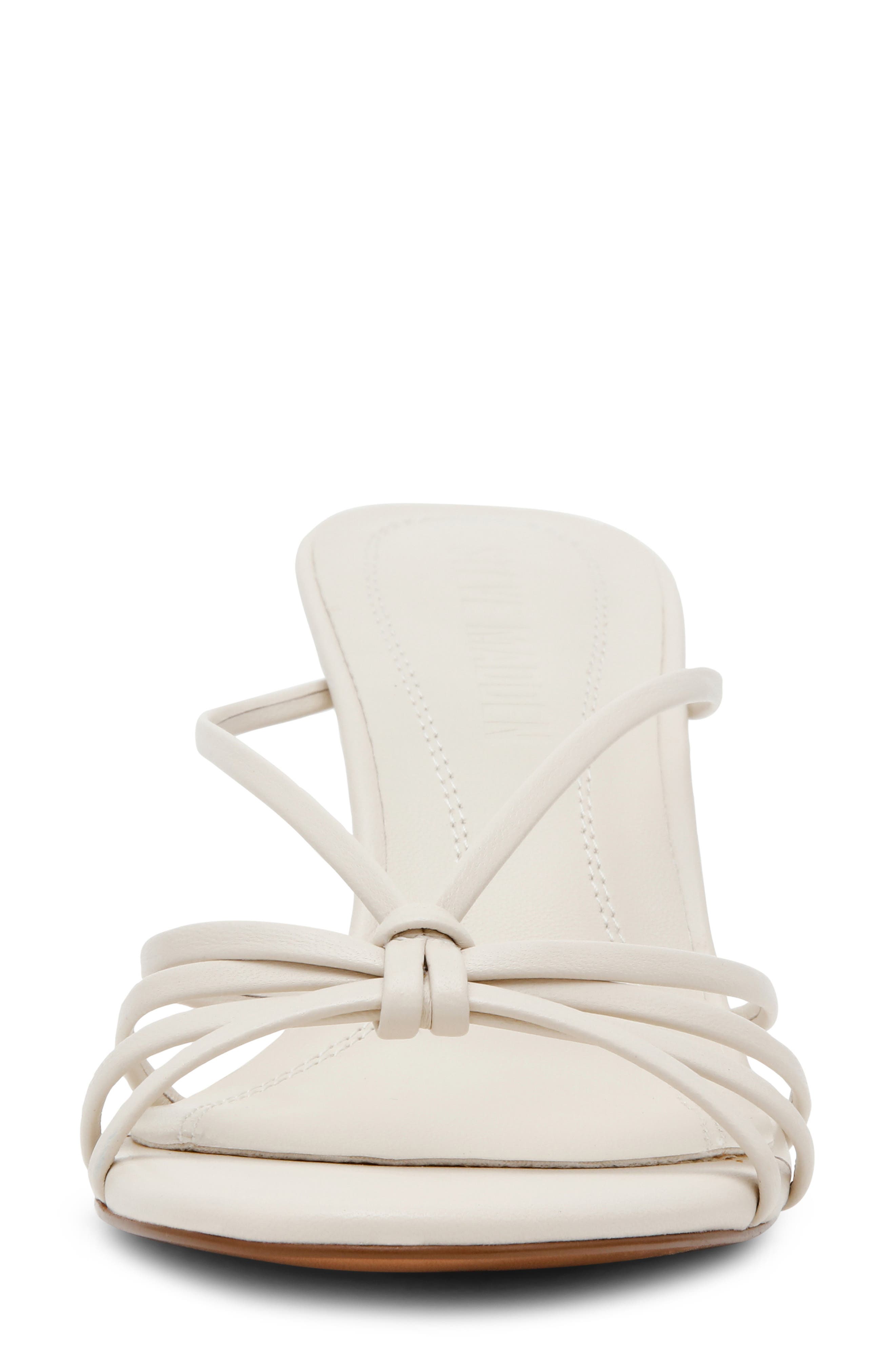 Edna Slide Sandal, Alternate, color, WHITE LEAT