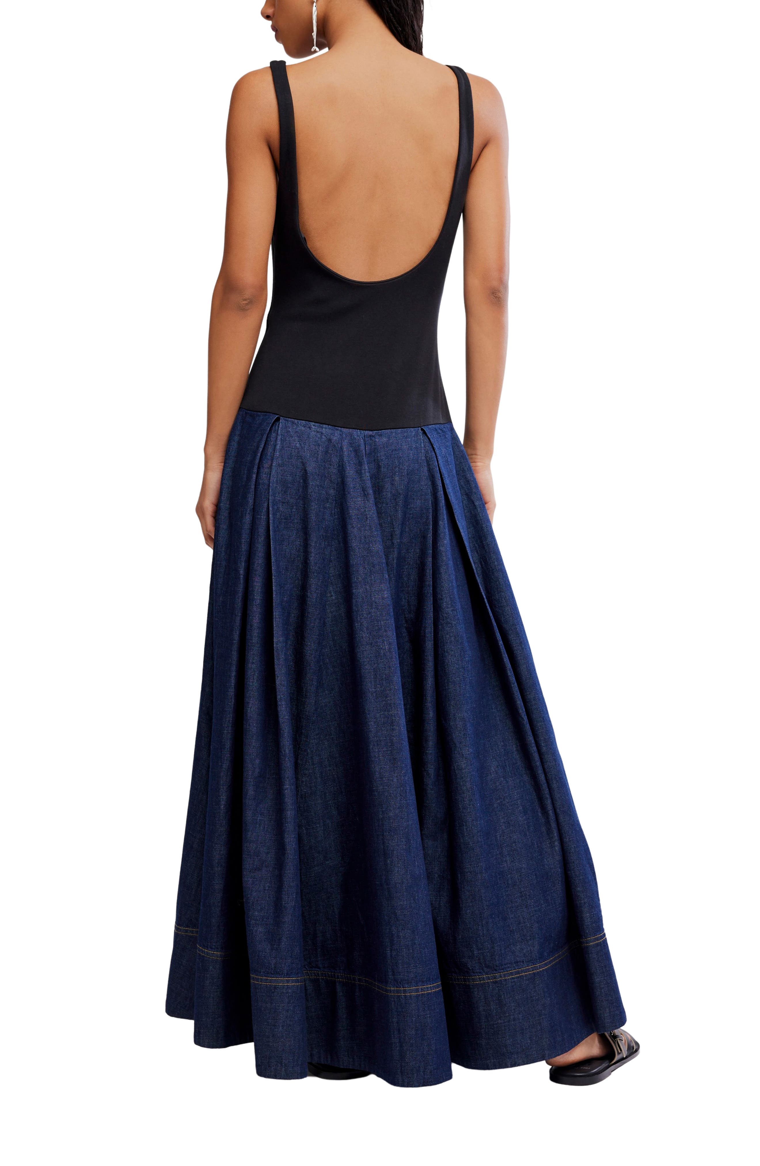 Elio Mixed Media Maxi Dress - image 2