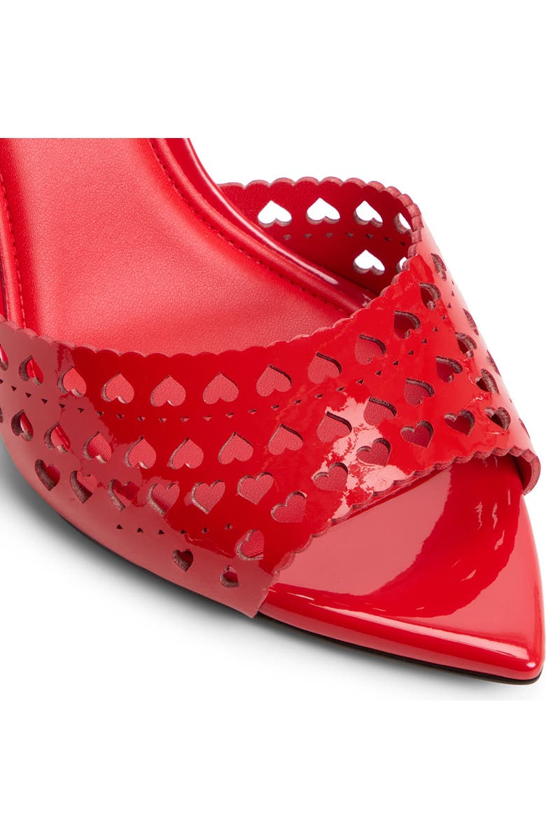 ALDO Love Pointed Toe Slide Sandal, Alternate, color, Medium Red