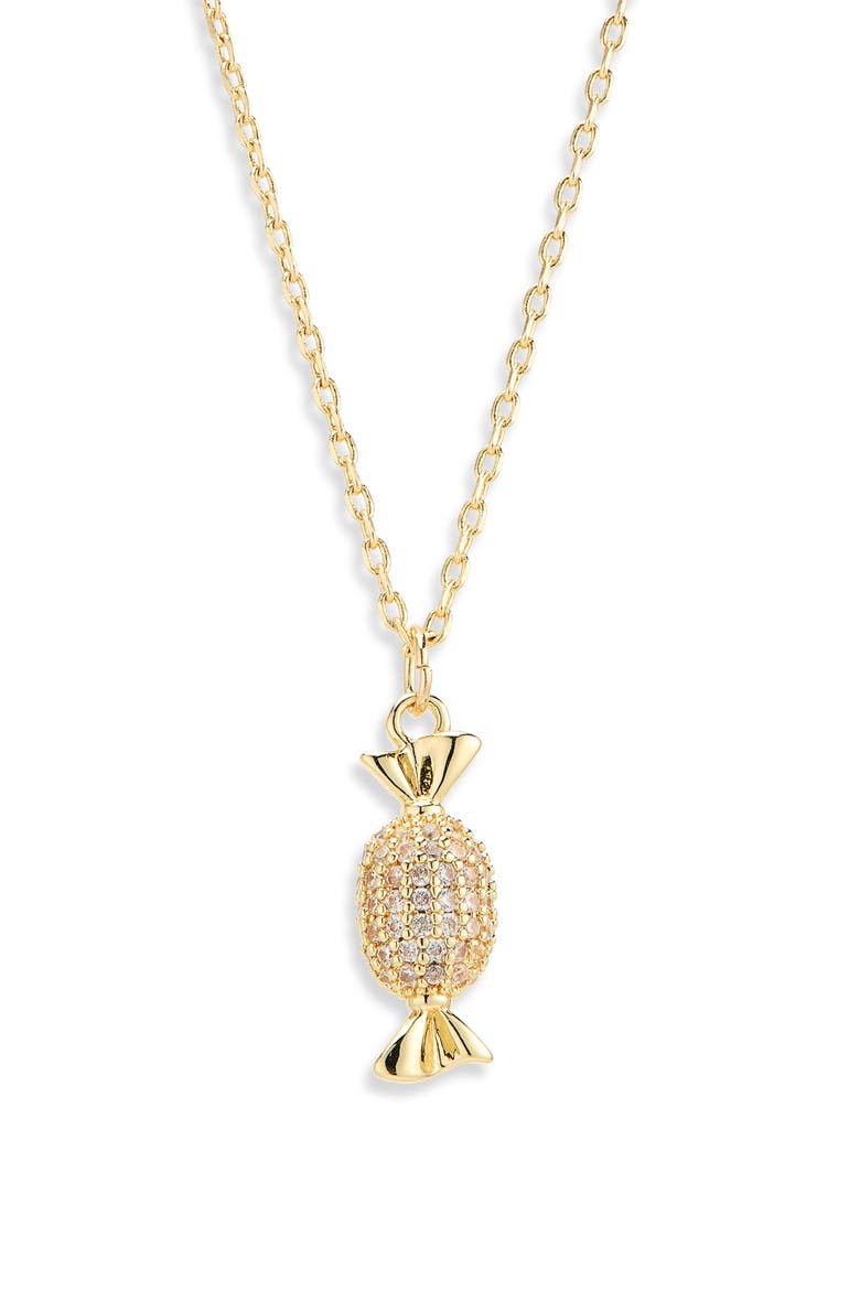 Candy Pendant Necklace, Alternate, color, CLEAR- GOLD