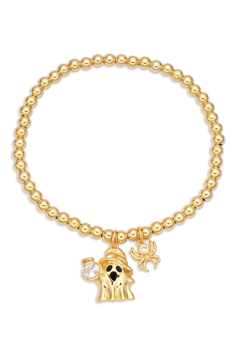 Boo & Bling 3-Pack Stretch Charm Bracelets, Alternate, color, GOLD