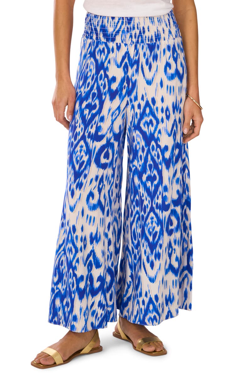 Vince Camuto Smocked Waist Wide Leg Pants, Main, color, 