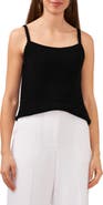 Halogen® Textured Scallop Trim Sweater Tank