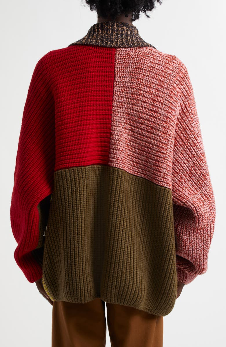 Waste Yarn Project Corey Colorblock One of a Kind Cardigan, Alternate, color, 
