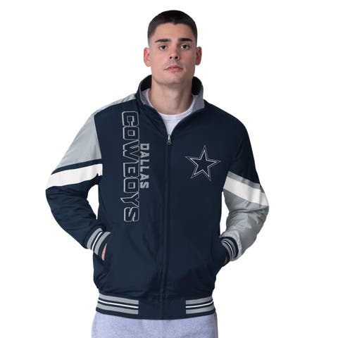 Men
s G-III Sports by Carl Banks Navy Dallas Cowboys Strong Arm Reversible Full-Zip Jacket