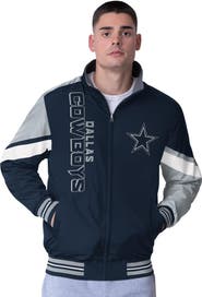 G-III SPORTS BY CARL BANKS Men's G-III Sports by Carl Banks Navy Dallas Cowboys Strong Arm Reversible Full-Zip Jacket