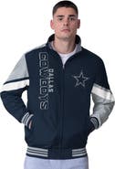 G-III SPORTS BY CARL BANKS Men's G-III Sports by Carl Banks Navy Dallas Cowboys Strong Arm Reversible Full-Zip Jacket