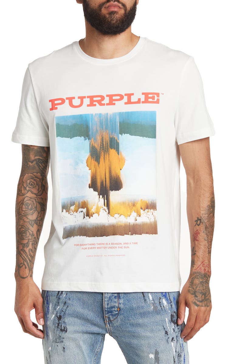 PURPLE BRAND Men's Mushroom Cotton Jersey Graphic Tee, Main, color,