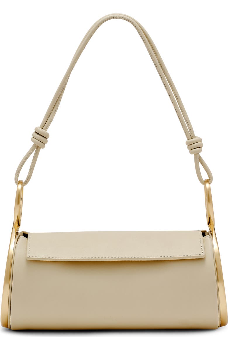 Cult Gaia Dahlia Leather Shoulder Bag, Main, color, Off White