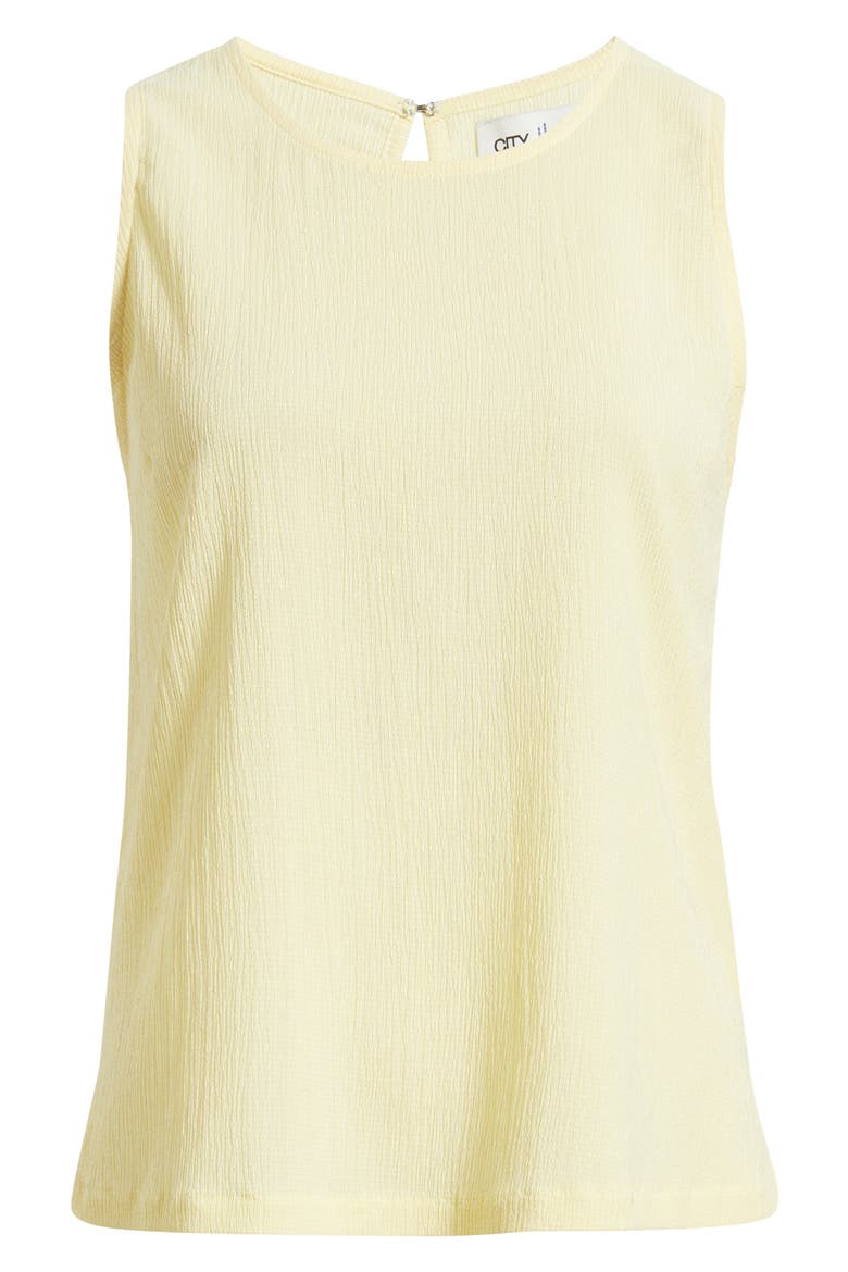 Crinkle A-Line Tank, Alternate, color, YELLOW