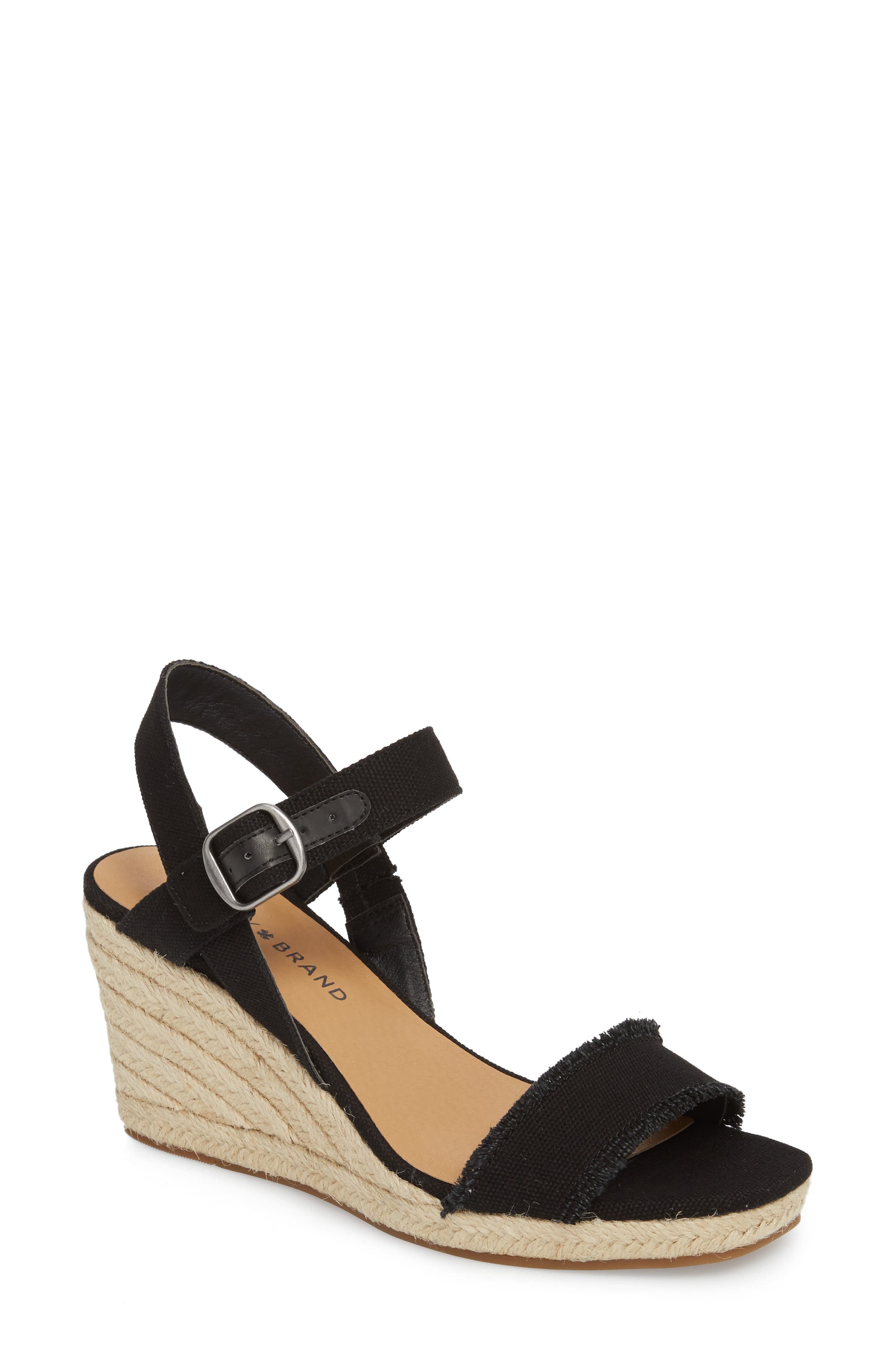 Lucky Brand Marceline Squared Toe Wedge Sandal, Main, color, 