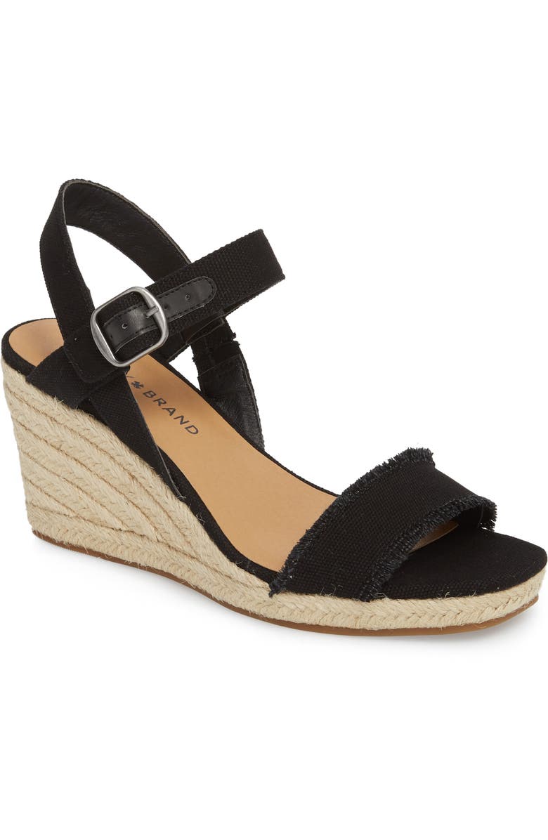 Lucky Brand Marceline Squared Toe Wedge Sandal, Main, color,