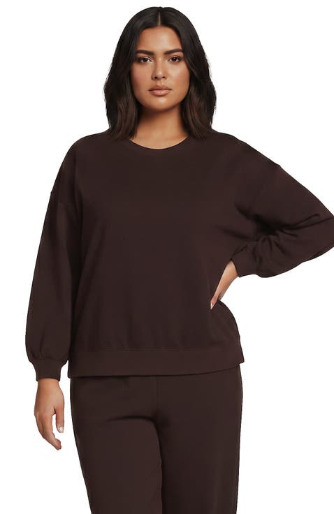 Plus Size Relaxed Serious Sweats Long Sleeve Crewneck Sweatshirt