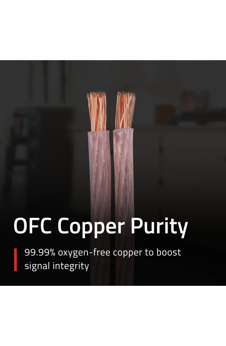 Fluance 12AWG 50ft Speaker Wire, Oxygen-free Copper Cable, for Hi-Fi Speakers, Alternate, color, Brown
