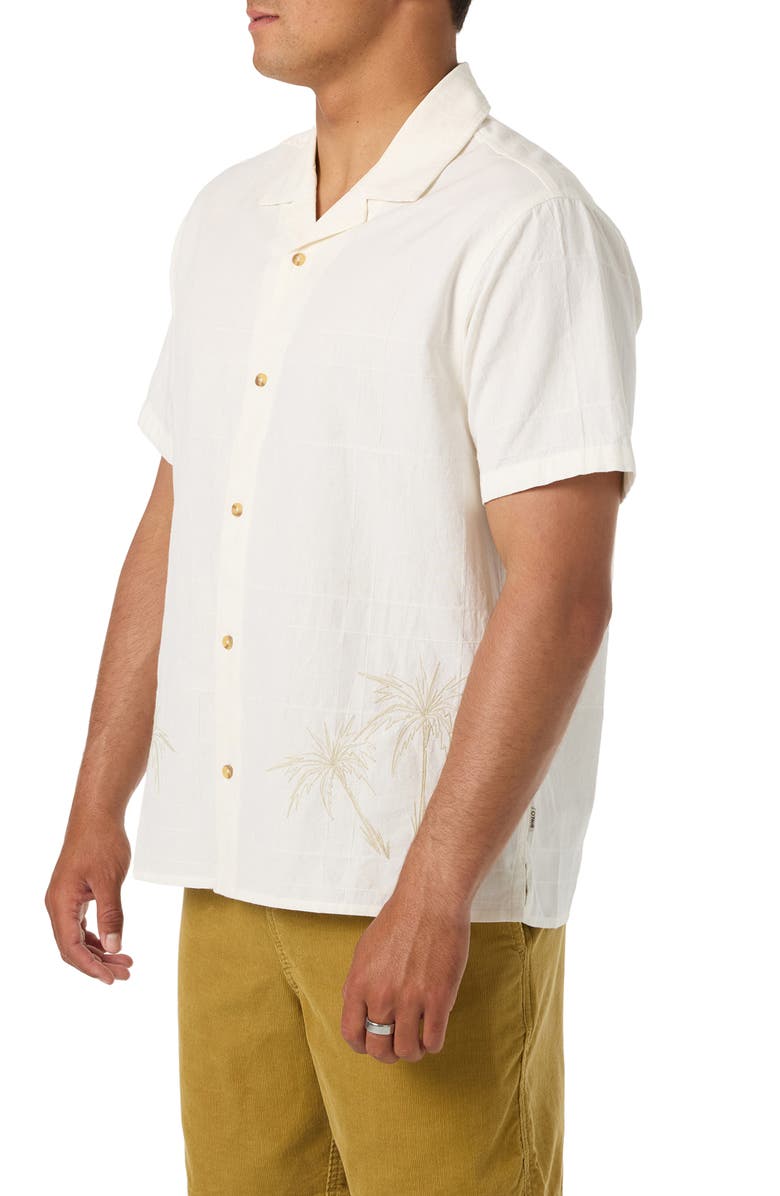O'Neill OG Boxy Palma Camp Shirt, Alternate, color, Tofu