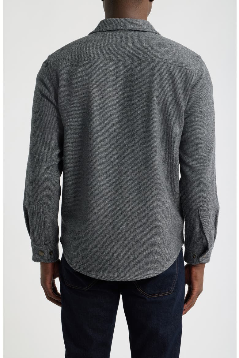Forest Twill Wool Blend Shirt, Alternate, color, CHARCOAL TWILL