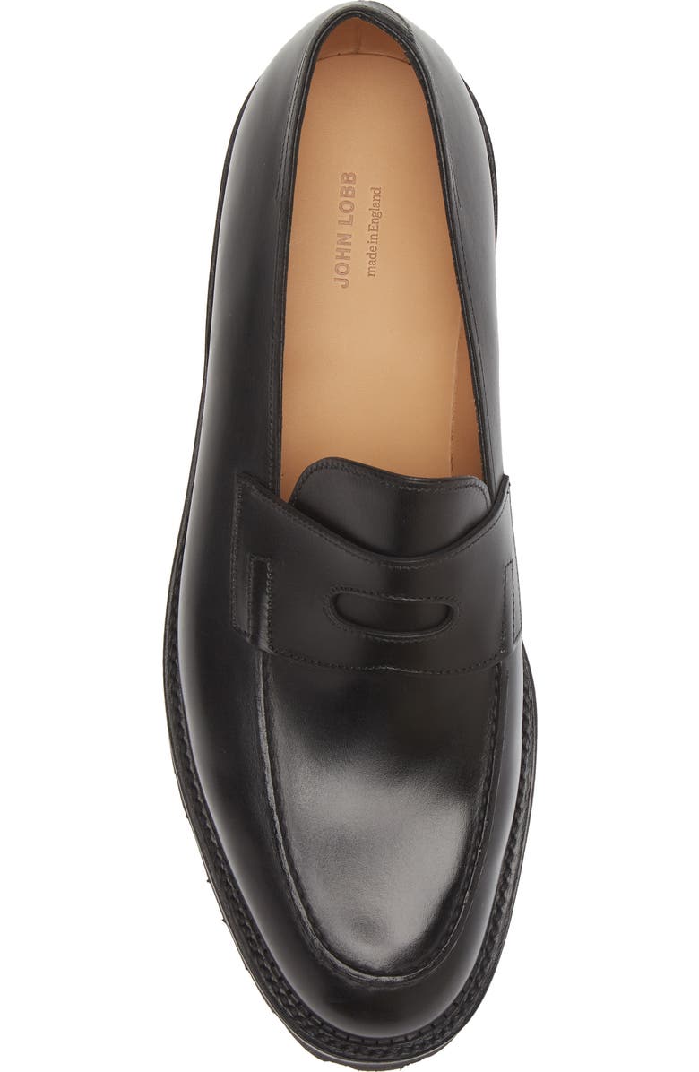 John Lobb Lopez Penny Loafer, Alternate, color, 1R- Black