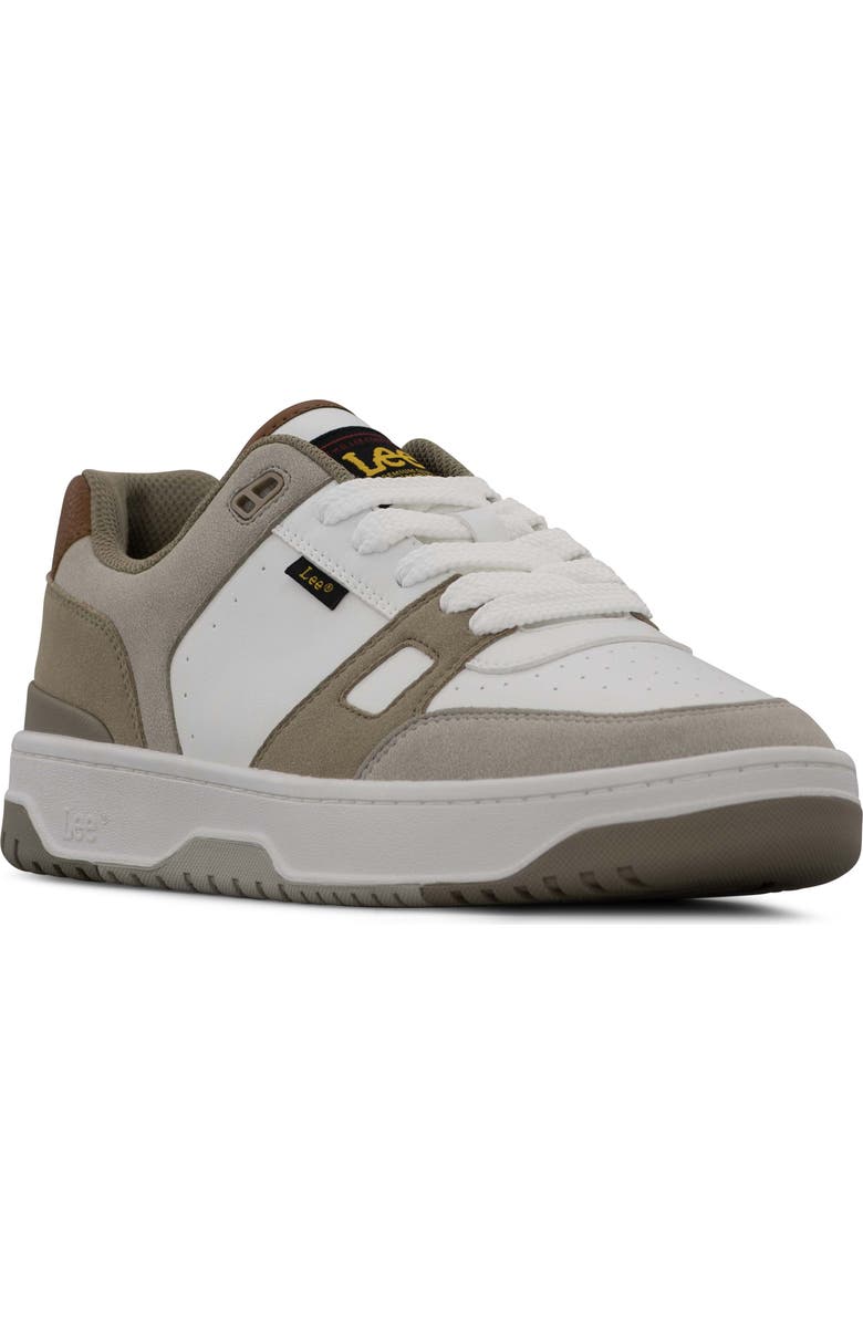 Lee Cortland Low Top Sneaker, Main, color, Winter White/ Pebble/ Tan