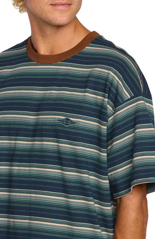 Billabong Baxter Stripe T-shirt In Multi