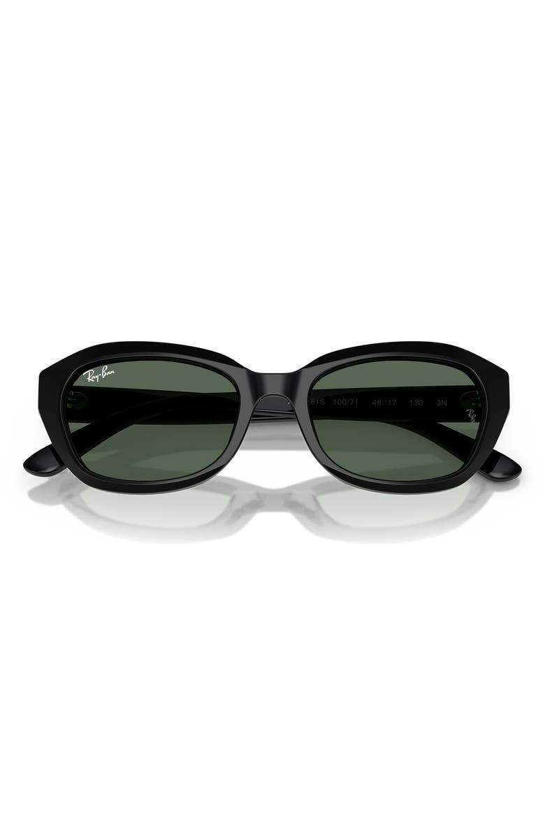 Ray-Ban Kids' 48mm Irregular Sunglasses, Alternate, color, Black