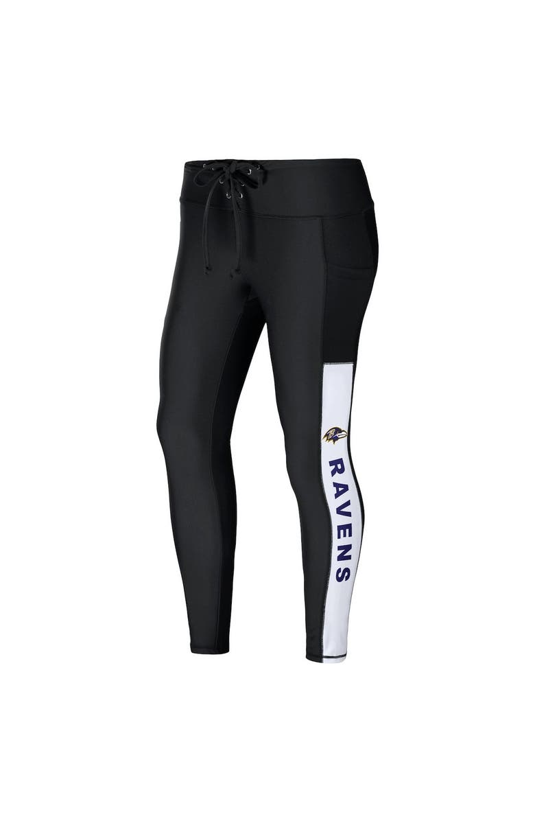 WEAR by Erin Andrews Women's WEAR by Erin Andrews Black Baltimore Ravens Leggings, Alternate, color, 