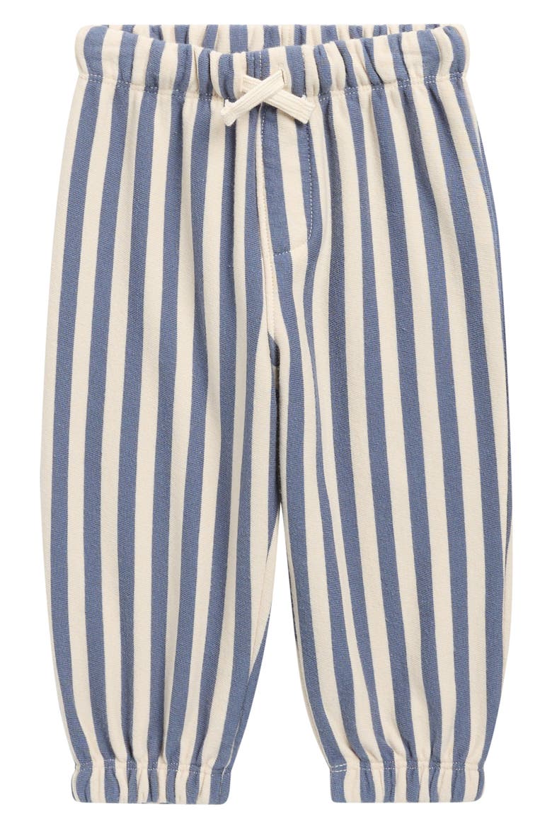 Marine Stripe Cotton Joggers, Main, color, MARINE