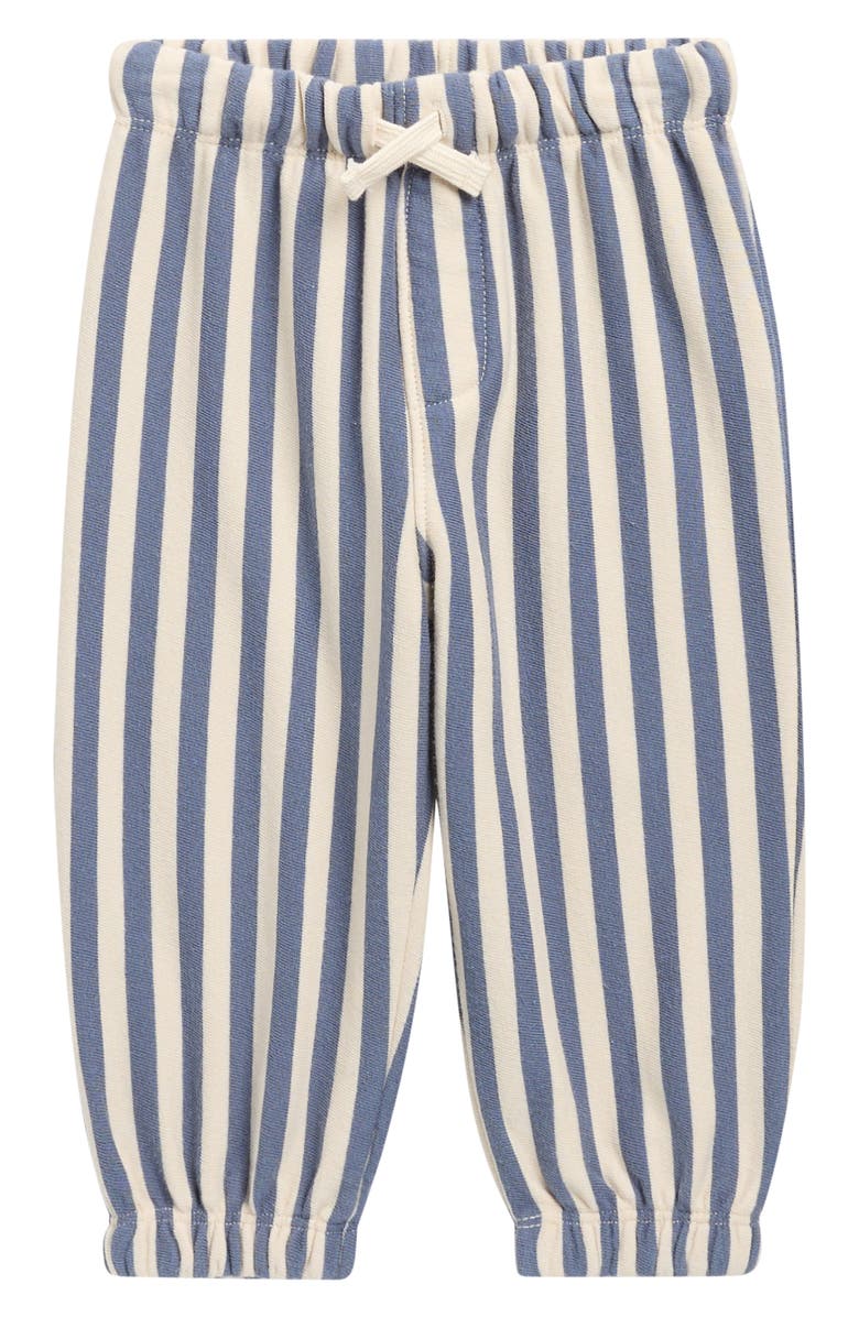 Rylee + Cru Marine Stripe Cotton Joggers, Main, color, Marine