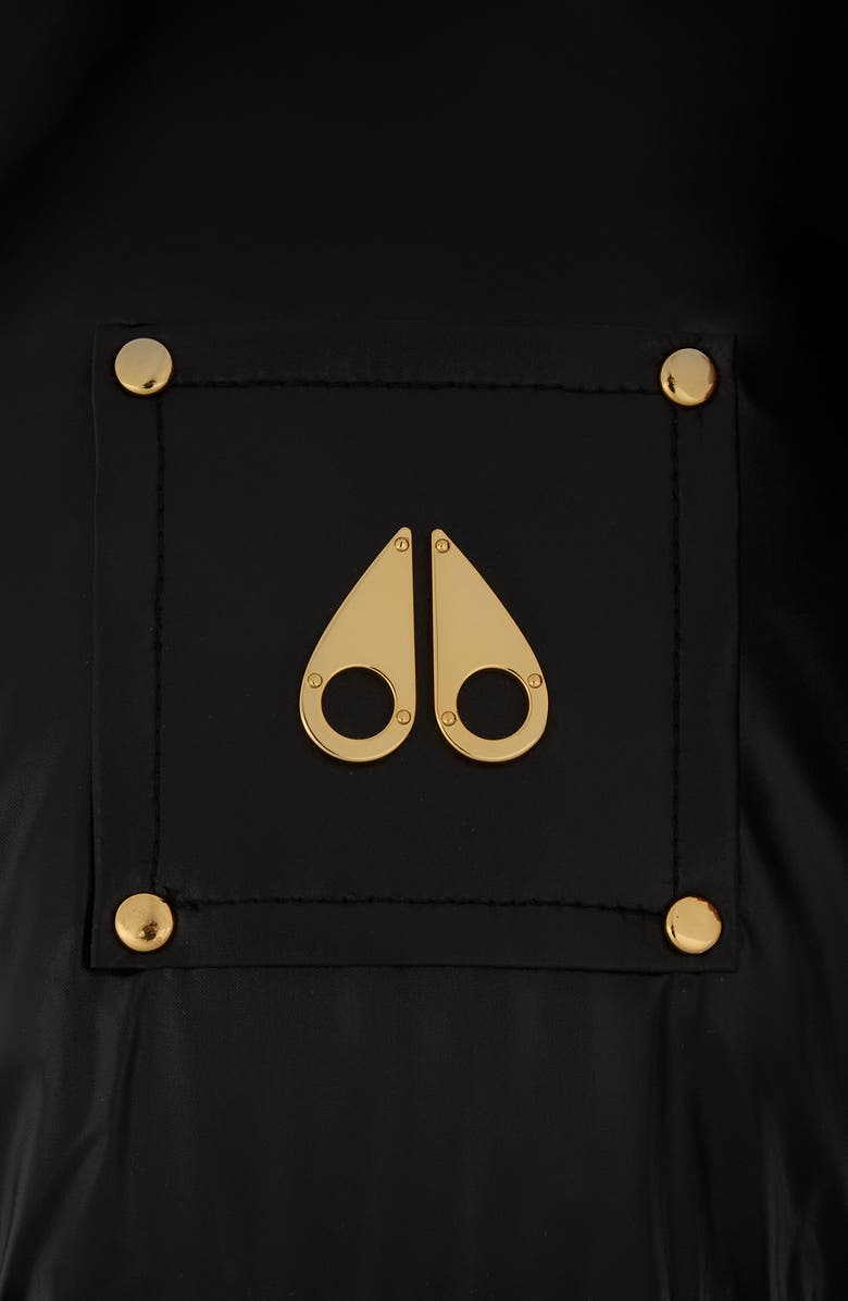 Moose Knuckles Moonstone Water Repellent 800 Fill Power Down Jacket with Removable Hood, Alternate, color, Black