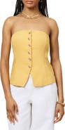 Scotch & Soda Strapless Button Vest