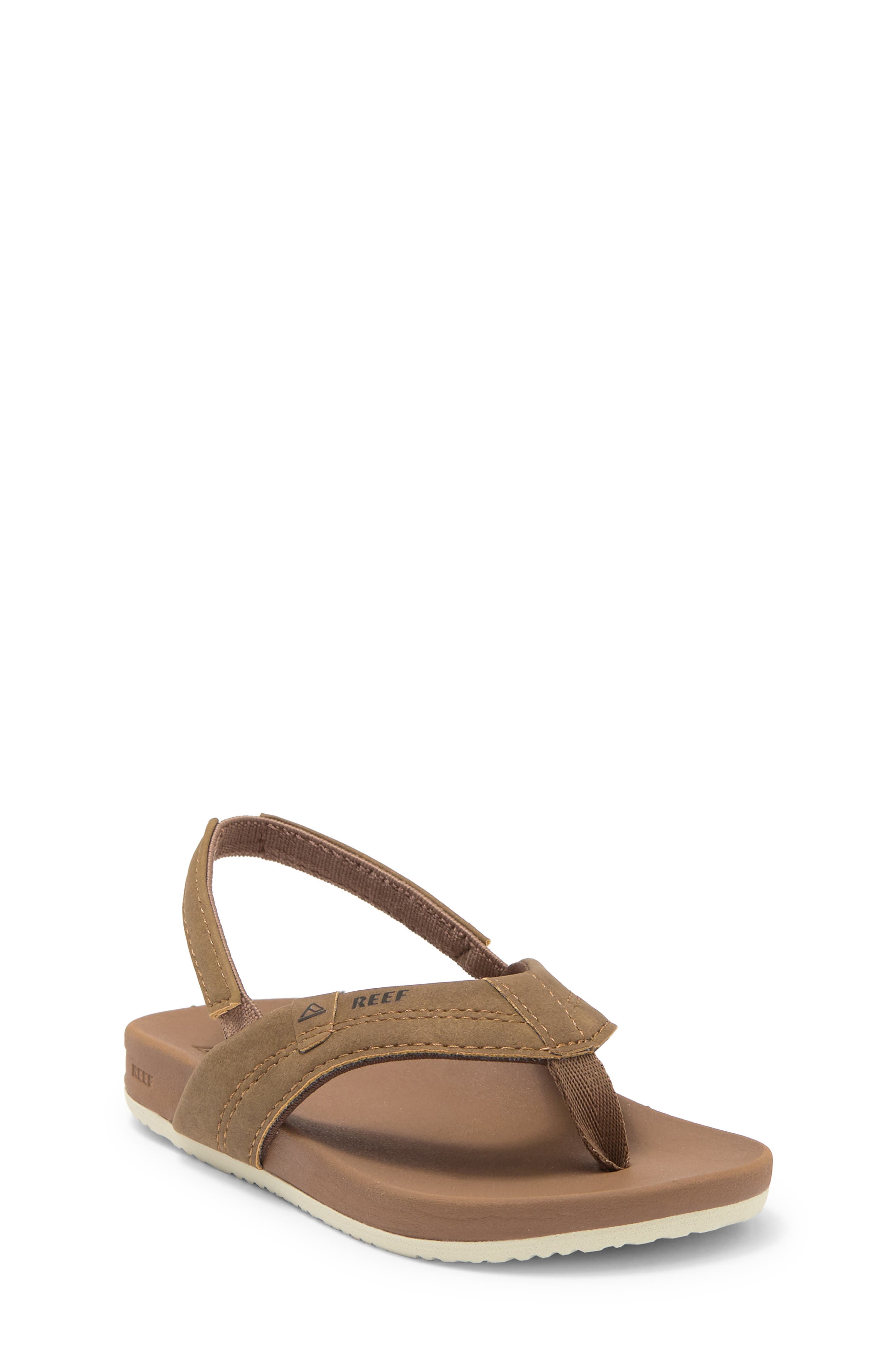 Reef Kids' Lil' Cushion Spring Flip Flop Sandal, Main, color, Tan