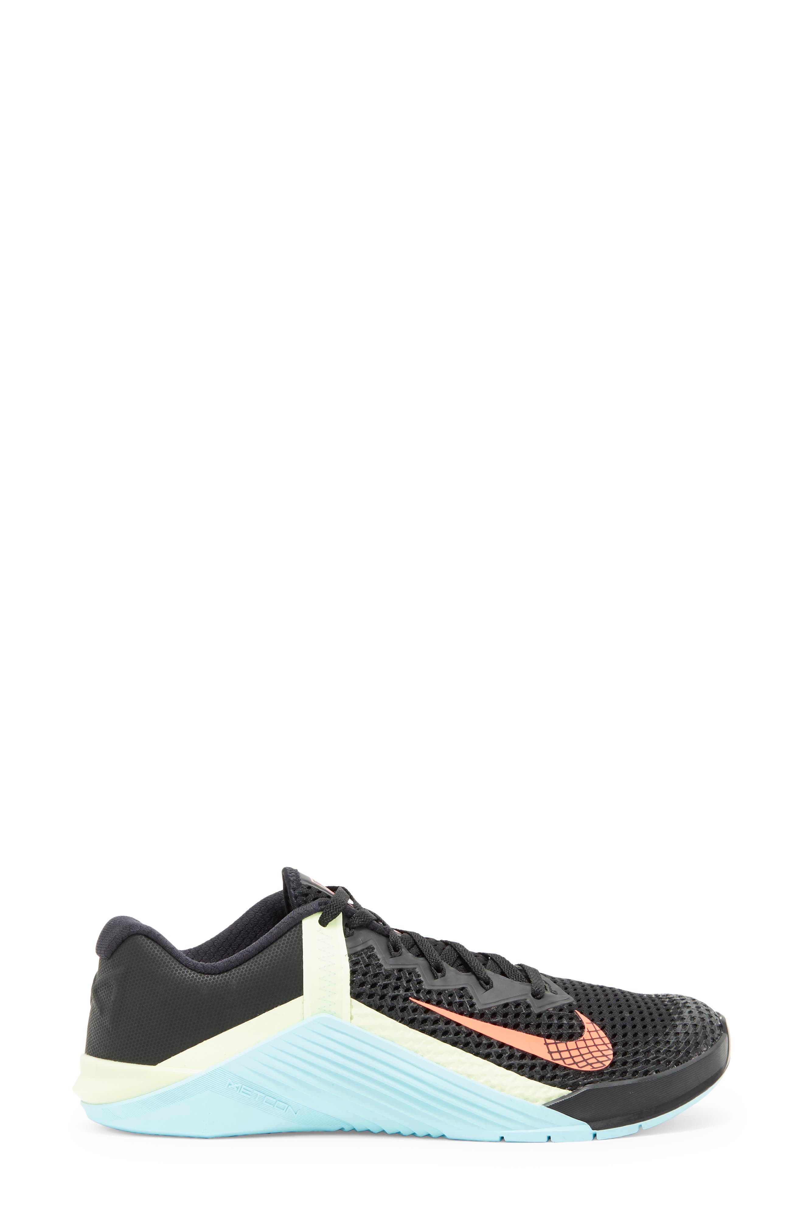 Metcon 6 Training Shoe, Alternate, color, BLACK/WHITE/GLACIER ICE/FLASH