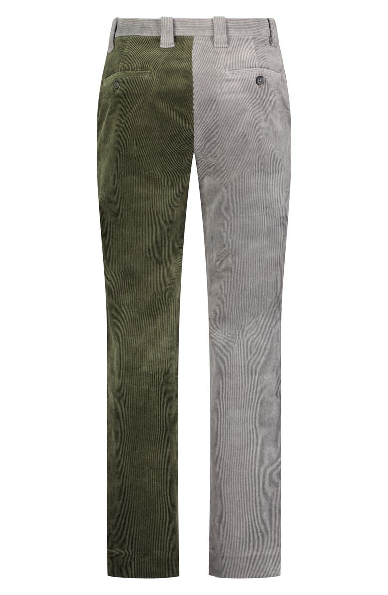 Brooks Brothers Clark Fit Colorblock Corduroy Pants, Alternate, color, 