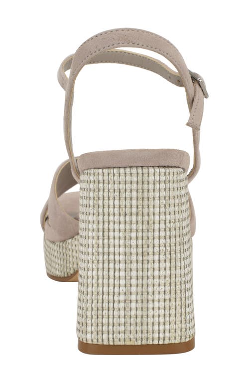 Calvin Klein Drancy 2 Ankle Strap Sandal In Light Gray