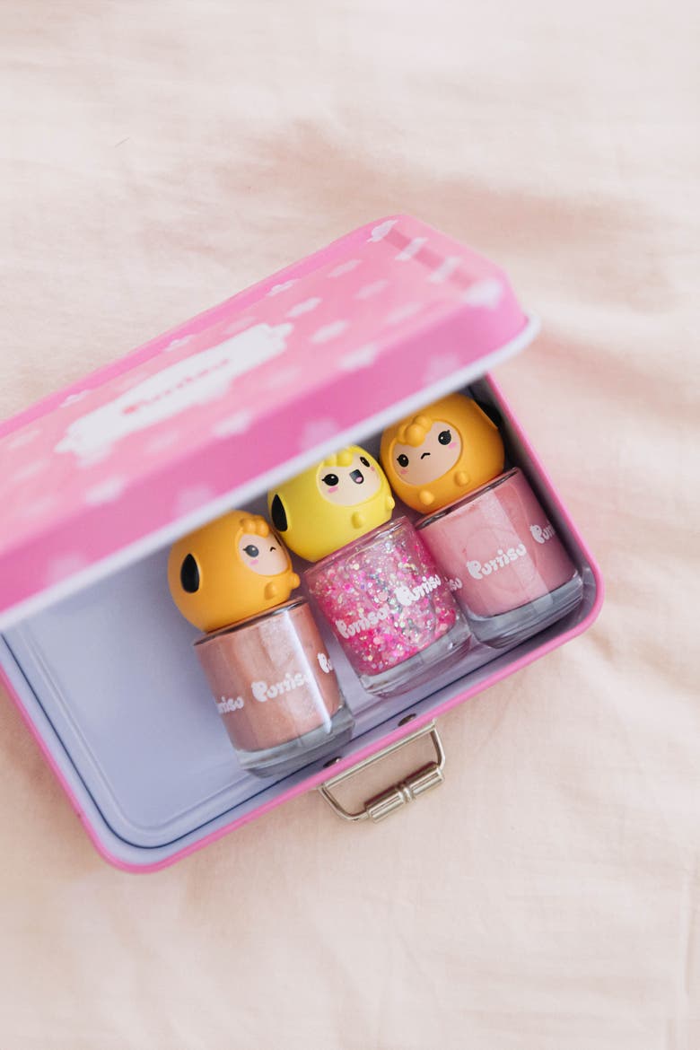 Water Based Peel Off Kids 3 Color Nail Polish Set, Alternate, color, Macaron