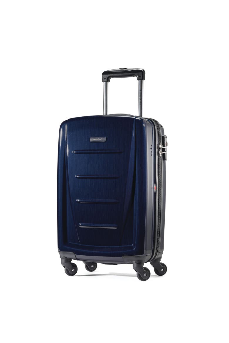 Winfield 2 Hardside 20" Carry On Spinner Luggage, Main, color, Navy